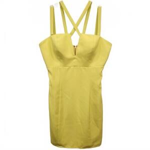 NWT X NBD Naven Twins Chartreuse mini dress size M